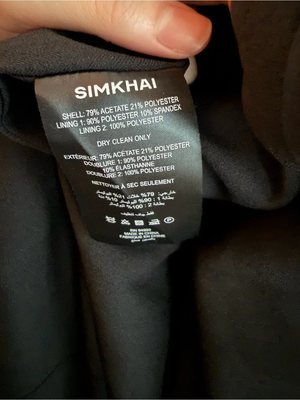 New With Tags SIMKHAI Dennison Dress Strapless Black Midi - Picture 9 of 12